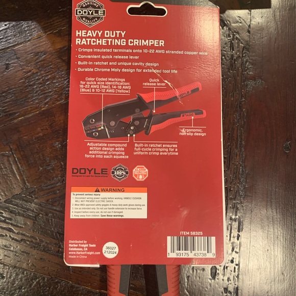 Doyle Ratcheting Crimper Tool - Picture 2 of 4